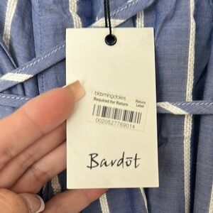 Bardot Blue and White Striped Apparel